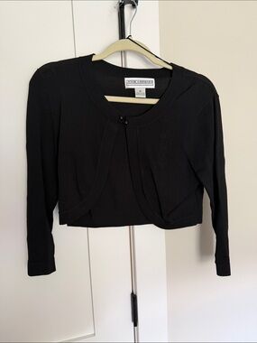 Jessica Howard Black Cropped Bolero Cardigan